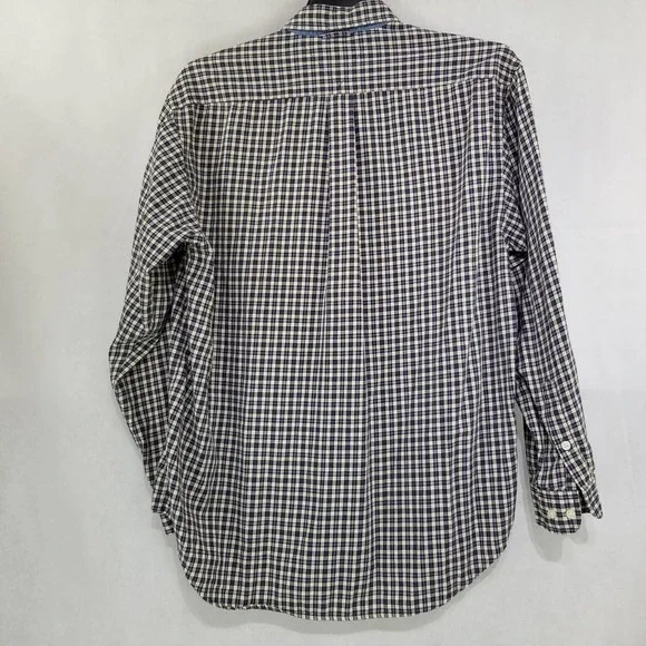 Tommy Hilfiger Men's Shirt Medium Blue Plaid Check Long Sleeve - Picture 7 of 10